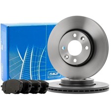 SKF Bremsscheiben 258mm +  FEBI Bremsbeläge Vorne für DACIA LOGAN 3K III SANDERO