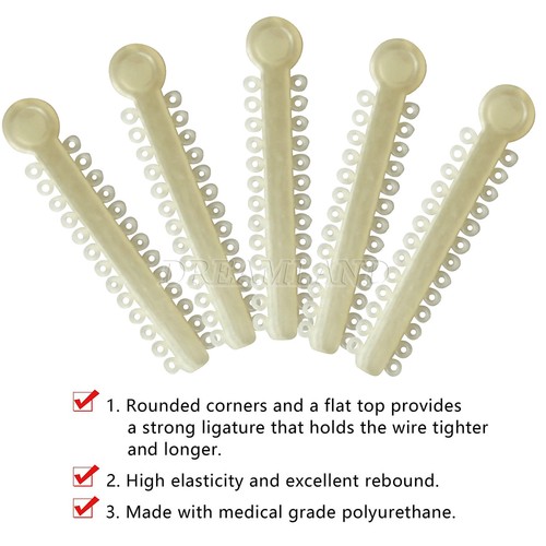 1040pz Fasce Elastiche per Legatura Orto Dentale per Staffe Staffe Gomma po - Foto 294 di 436