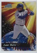 2025 Bowman Chrome Meteoric Rise Mega Box Blue Mojo Refractor 122/150 Juan Soto