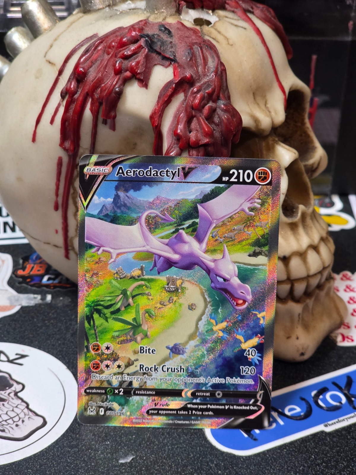 Aerodactyl V (Alternate Full Art) 180/196 Swsh11: Lost Origin Holo