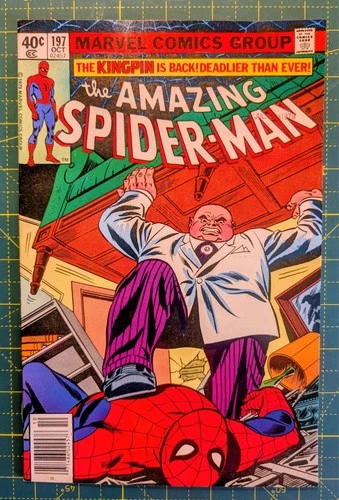 Amazing Spider-Man #197 1979 Keith Pollard Cover & Art Kingpin VG+ 8.5ish