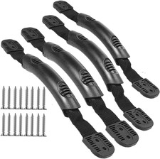Wollcocer 4 Pack 2-Hole Kayak Carry Handles with Screws - Rubber Kayak