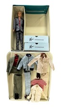 Original Ken T.M Japan Doll Blonde flocked hair, Ken Carrying Case,4 Outfits