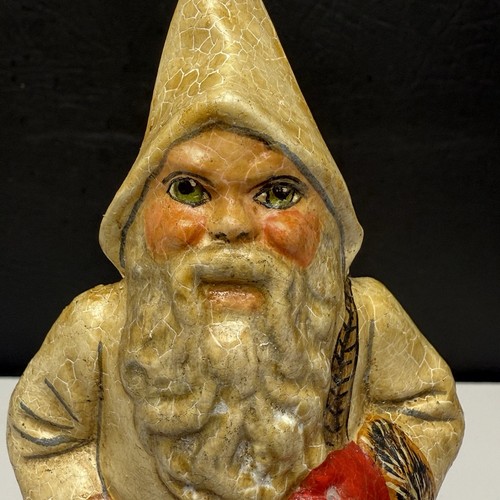 1989 Vaillancourt Folk Art 105AW Father Christmas "Junior Pointy" Apples RARE - Picture 5 of 8
