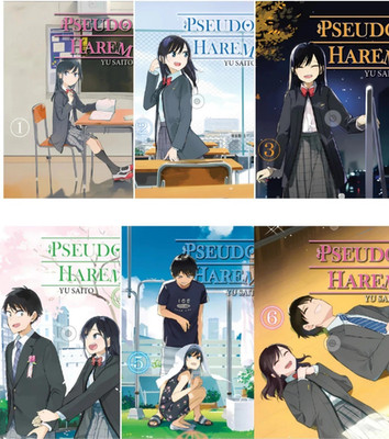 Pseudo Harem Manga Volume 1-6 Complete Full Set Comic By Yū Saitō DHL EXPRESS