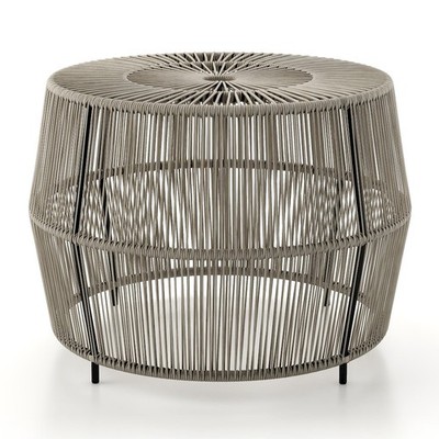Muse & Lounge Co. Meja Wicker Round Outdoor Coffee Table
