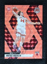 2024 Panini Mosaic Rookies Fluorescent Red Prizm 15/75 Matas Buzelis #223 0ca0