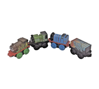 Lot 4 VTG Thomas & Friends MINIS toy trains: Gordon Luke Troublesome Truck Percy