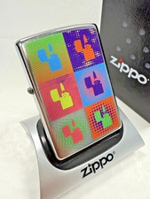 GENUINE Zippo Lighter ART MULTI ICONIC MINI ZIPPOS Street Chrome 2020 NEW boxed