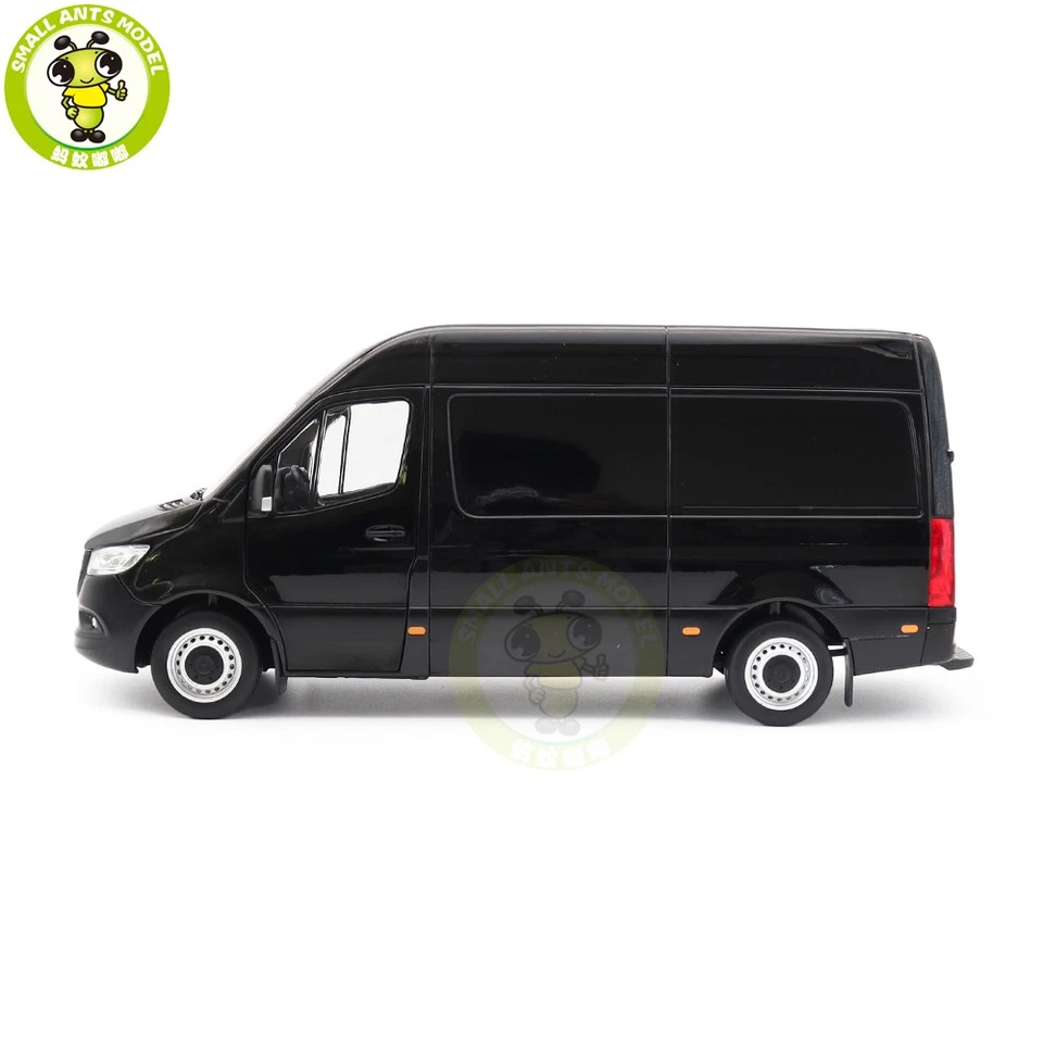 1/18 Mercedes Benz Sprinter 2018 Van Norev 183041 Black Diecast Model Car - Image 2 of 4