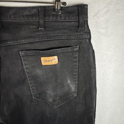 Wrangler Jeans Herren Hose Gr. W38/L32 Schwarz Texas Stretch 97% Baumwolle elas