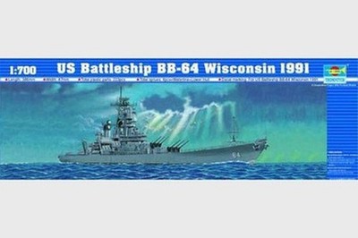 Trumpeter 5706 1/700 USS Wisconsin BB64 Schlachtschiff 1991