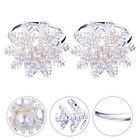 2Pcs Christmas Snowflake Shaped Napkin Napkin Buckles Holder
