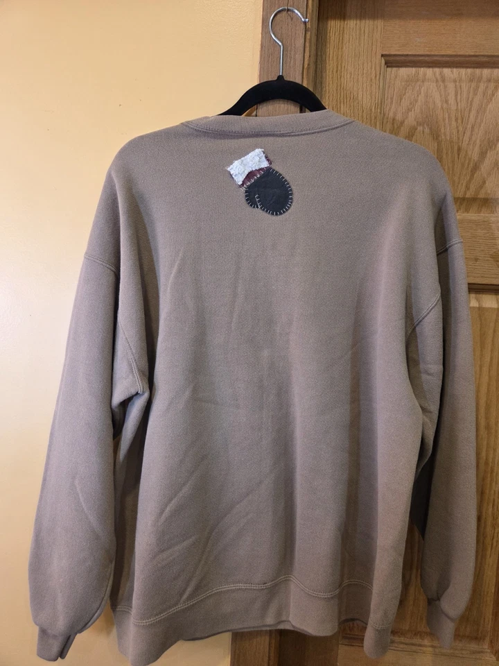 Mujer Grande Muñeco de Nieve Navidad Vacaciones Sudadera, Vintage, Lee Foto 2 de 4