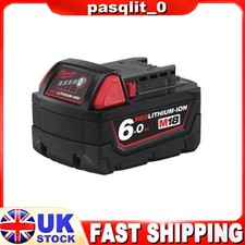 Milwaukee M18B6 18V 6.0Ah Li-Ion REDLITHIUM-ION Protection Tool Batteries