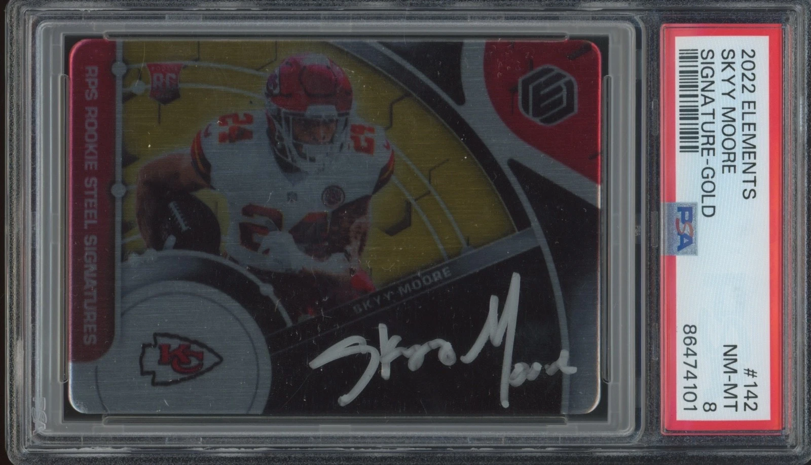 Skyy Moore Panini Elements #142 Signature-Gold