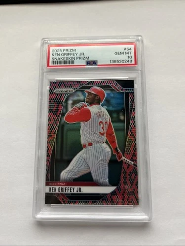 2025 Prizm Baseball Snakeskin Case Hit SSP Ken Griffey Jr. PSA 10 PoP 1 ! LQQK !