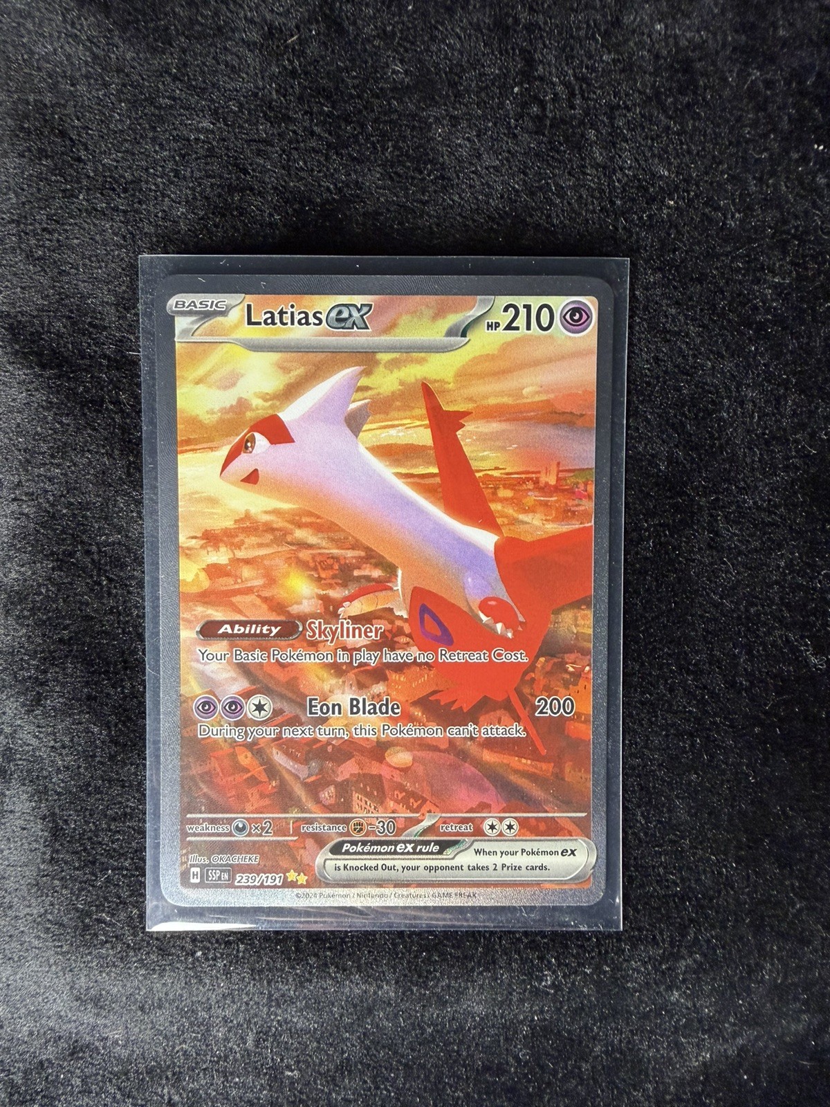 Pokémon TCG Latias ex 239/191 Surging Sparks Holo Full Art EN HP 210 Basic
