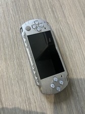Sony Silver PSP Handheld Console With Smackdown Vs Raw No Battery Or Charger