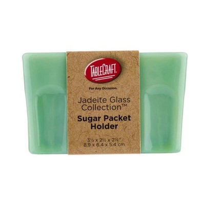Sugar Packet Holder | Jadeite Green Glass | TableCraft