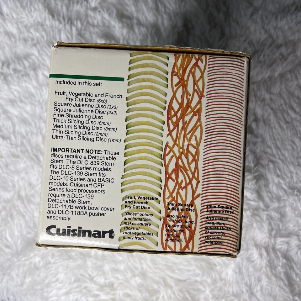 Juego completo de 8 discos Cuisinart DLC-8/DLC-10 para procesador de alimentos DLC-870 Foto 3 de 4
