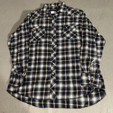 VTG Wrangler Button Up Pearl Snap Flannel Shirt - Mens Size 3XL - Multicolor