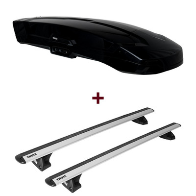 Dachbox Thule Vector M + Dachträger Thule WingBar EVO für Volvo XC60 I 156 neu