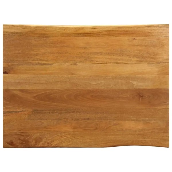 Tischplatte Mit Baumkante Aus Massivem Mangoholz In Naturton-image