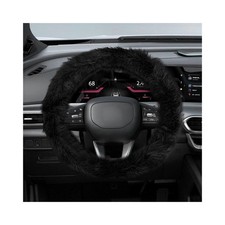 Fluffy Steering Wheel Cover, 15 inch Non-Slip Steering Wheel Protector for Wi...