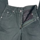Wrangler silver lake western jeans 3/4 x 36 with front zipper, button closure, and dark denim fabric made in USA.