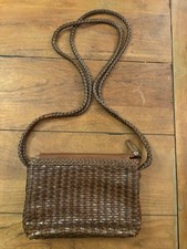 Woven CEM Leather Bag, Purse, Really Good Condition.