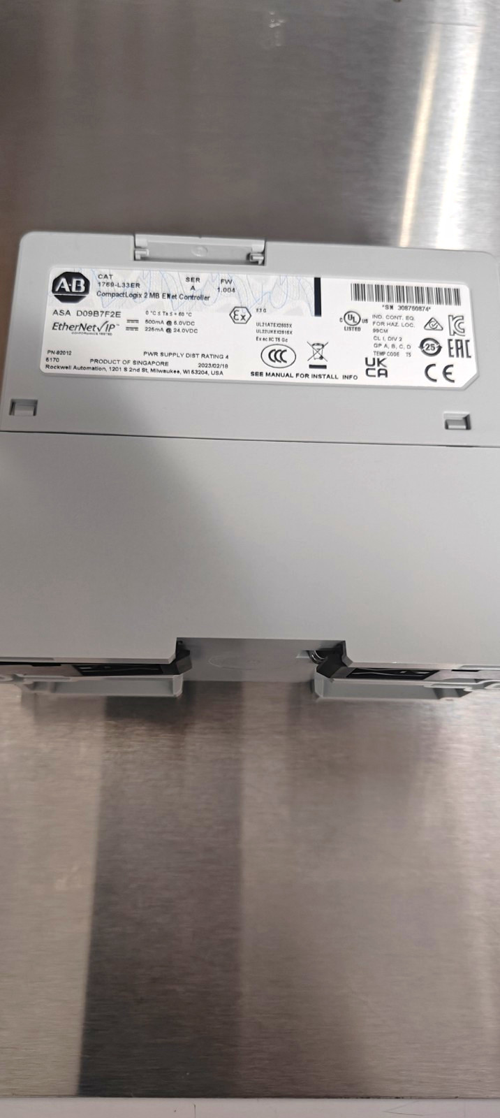 Allen-Bradley CompactLogix EtherNet/IP Controller 1769-L33ER