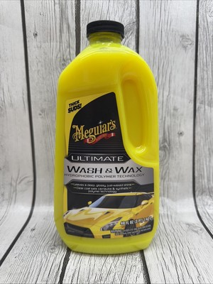 #ad Meguiar#x27;s G17748 Ultimate Hydrophobic Polymer Technology Wash and Wax 48 oz. $21.00