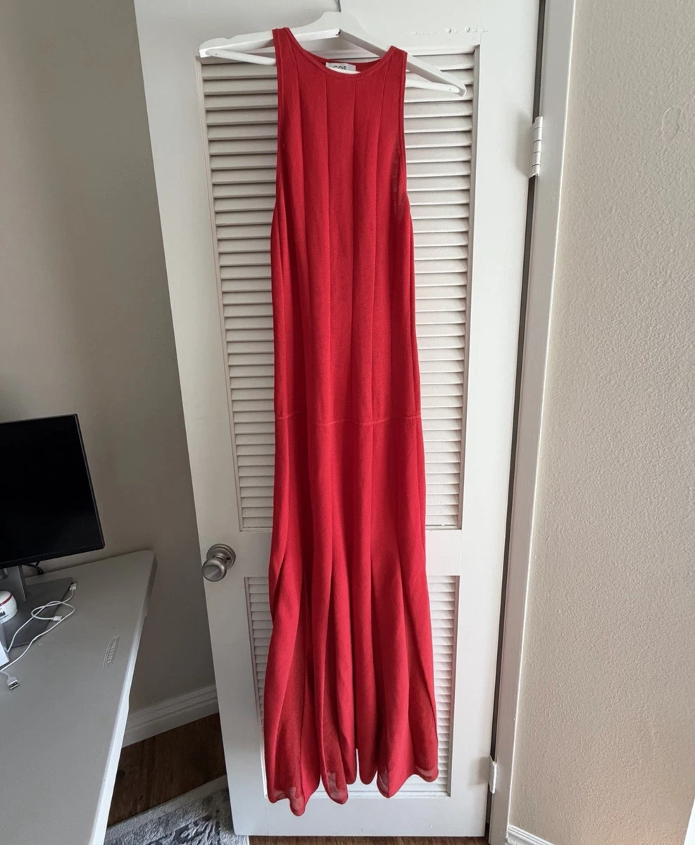 cos red maxi dress Rent Cos atelier Red Dress UK 14