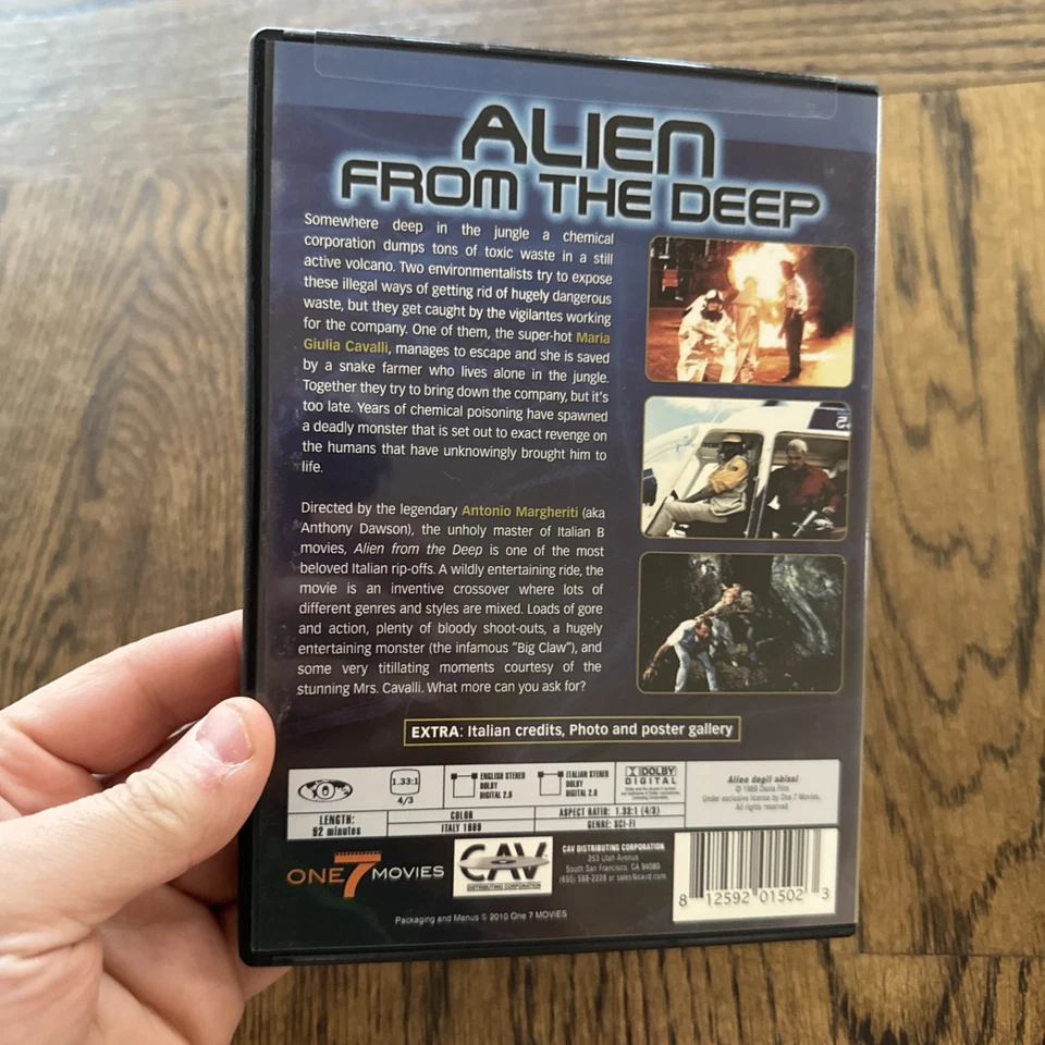 Alien from the Deep DVD 1989 - Tested - Image 2 of 4