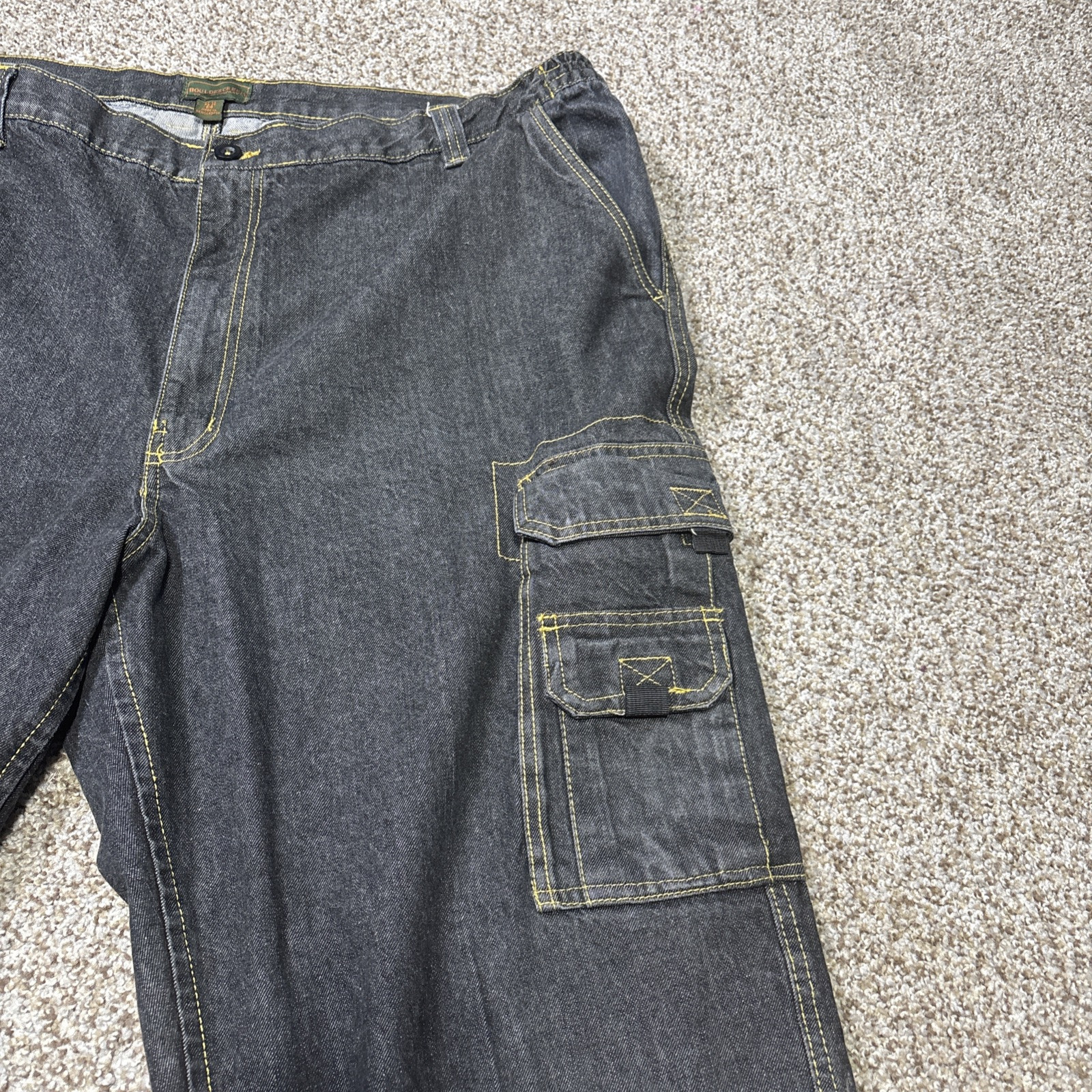 BOULDER CREEK TRADING CO CARGO JEANS PANTS Mens Big 46 38 BIG 42x29.5 - View 2