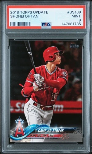 147681785 Shohei Ohtani 2018 Topps Update #US189 Rookie RC PSA 9