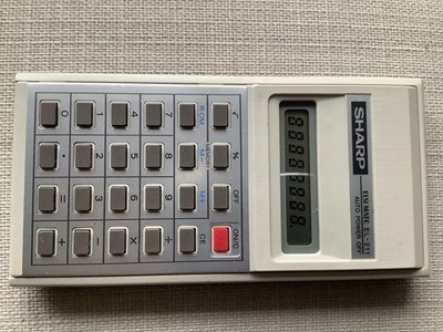 SHARP ELSI MATE EL-211 * VINTAGE ELECTRONIC CALCULATOR * 1980s * MADE IN JAPAN