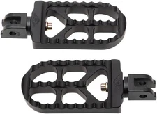Joker Machine Serrated Long Driver Footpegs Black Harley Davidson Softail