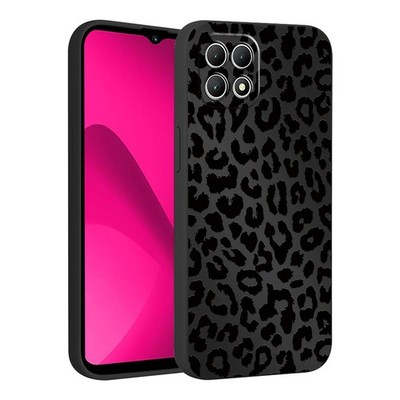 lioscre Cute Cheetah Print Phone 08 - T-Mobile Revvl 7 5g, Leopard - Black 