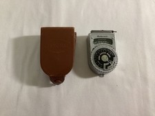 Sekonic Type L-VI Vintage Light Meter W/ Leather Case Untested