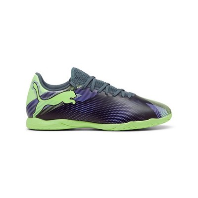 PUMA FUTURE 7 PLAY IT Gray Green Fußballschuhe Grau Grün Fußball Indoor Halle
