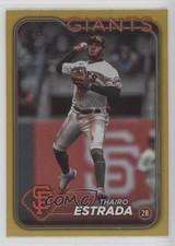 2024 Topps Series 1 Gold Foil Thairo Estrada #290 0o3x