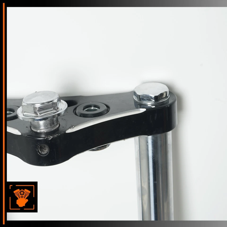 07-12 Harley XL1200L Juego de patas de horquilla delanteras bajas triple árbol izquierda y derecha OEM 9k Foto 2 de 4