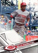 2017 Topps Walmart Holiday Snowflake Relics #RBHM Billy Hamilton - BB