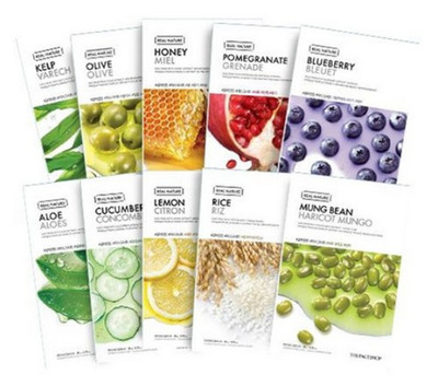 The Face Shop Real Nature Face Mask Sheet 10pcs K-Beauty Skincare