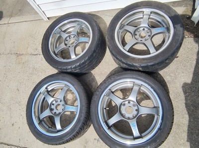 Rays Gram Lights 57Pros 17x8 4x114.3 240sx AE86 JDM S13 S14 datsun FC Turbo Rx7