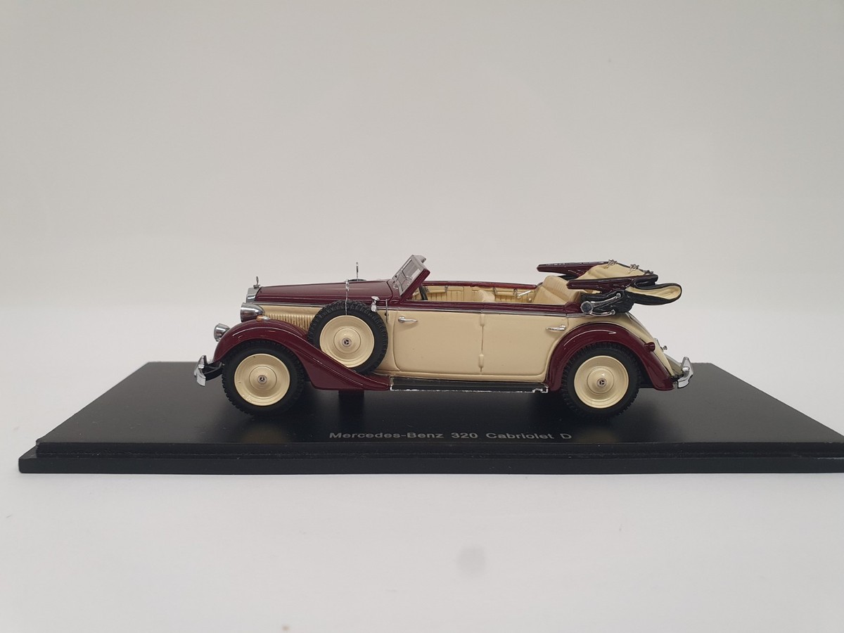 1/43 RARE MERCEDES-BENZ 320 CABRIOLET D 1937 SPARK B66040589 NO