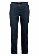 sheego Schmale Stoffhose Damenhose Frauen Fashion Mode Hose Dunkelblau 113018