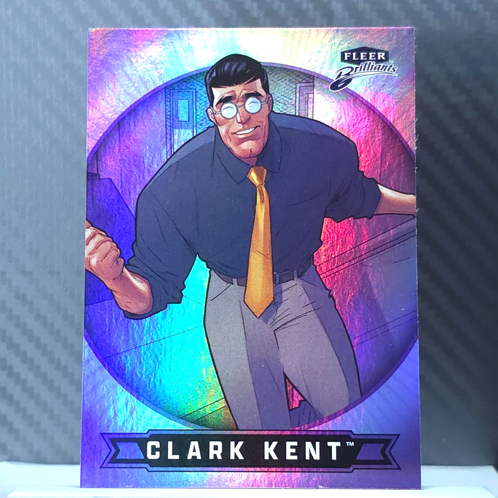 Clark Kent 2025 Fleer Brilliants Superman PURPLE SP #33